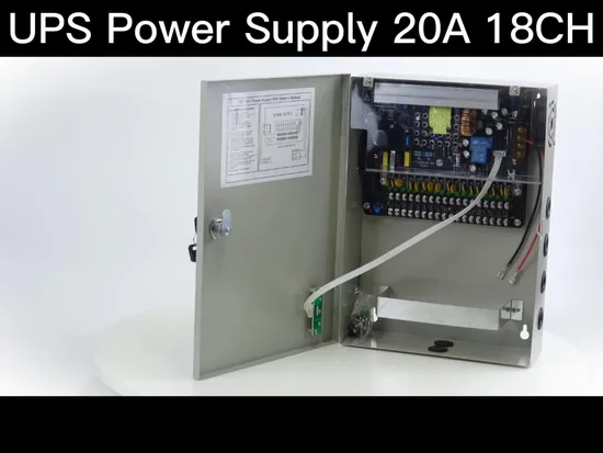 배터리 백업 12V 10A 9 퓨즈 출력 UPS 전원 공급 장치(CCTV 보안 모니터링 카메라용 12V7ah 배터리 포함)